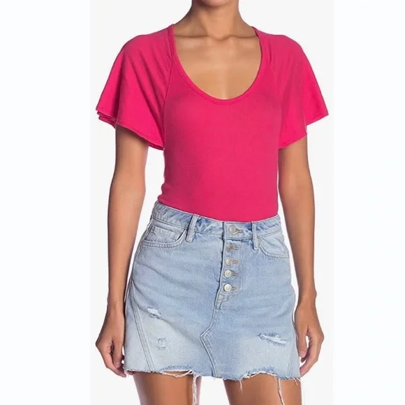 NWT Free People Intimately Byron Bodysuit Pink Size Small - Picture 3 of 11